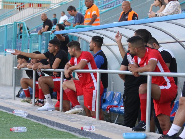 מחפשים את הנקודה הראשונה. שחקני טייבה (צילום ארכיון, דאפר מחאמיד)